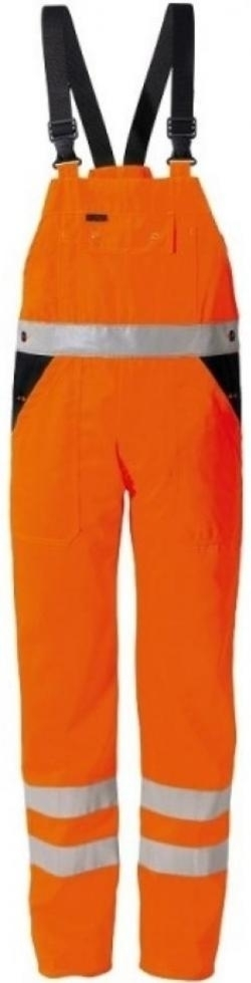 Gr.62 ROFA Warnschutzlatzhose Arbeitslatzhose Warnkleidung Warnschutz 3M Scotchlite leuchtorange ca 275 g