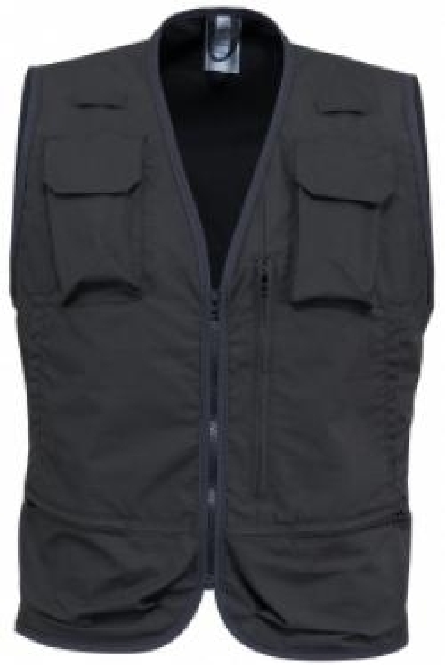 Gr.50 ROFA-Weste, Wanted, ca.250 g/m², schwarz