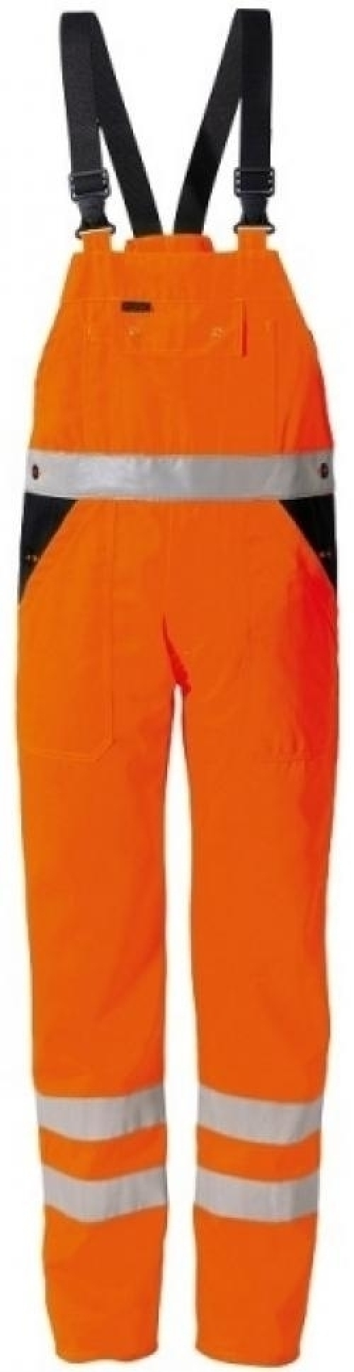 Gr.60 ROFA-Workwear, Warnschutz-Latzhose, ca. 370 g/m², leuchtorange