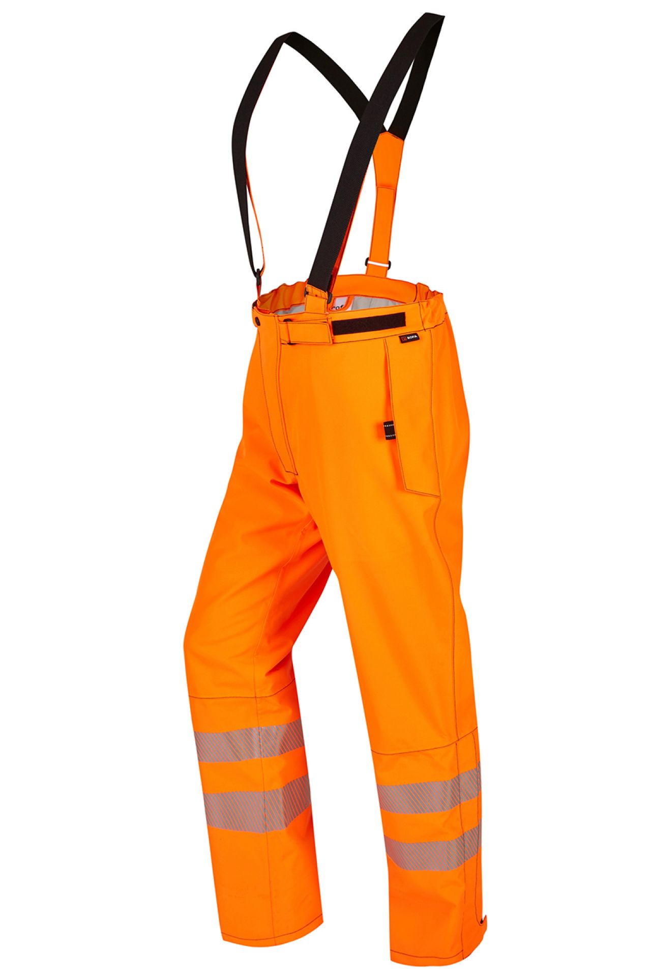 ROFA-Wanrschutz, Warn-Trägerbundhose, Heavy+Dry, leuchtorange