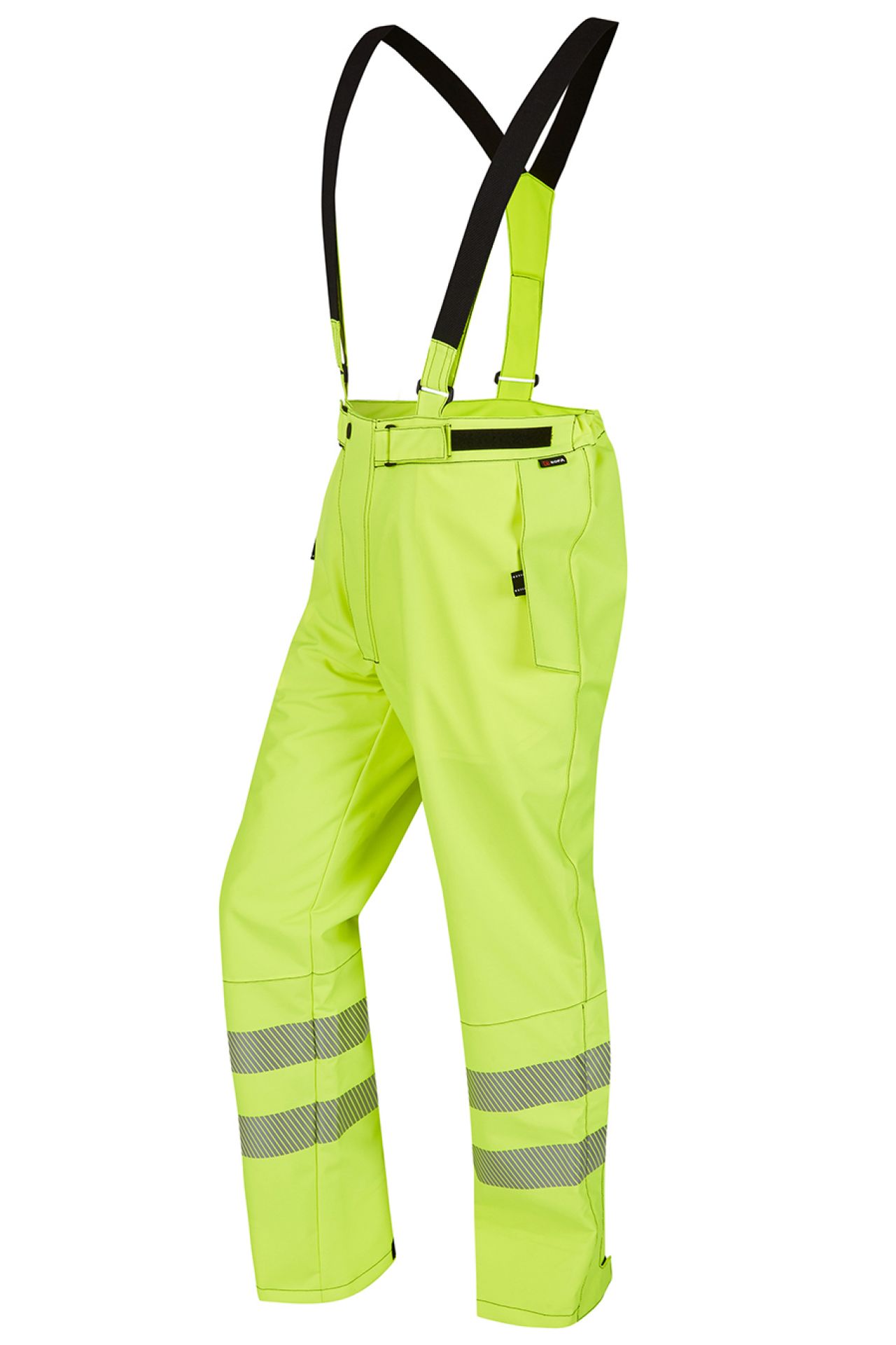 ROFA-Wanrschutz, Warn-Trägerbundhose, Heavy+Dry, leuchtgelb