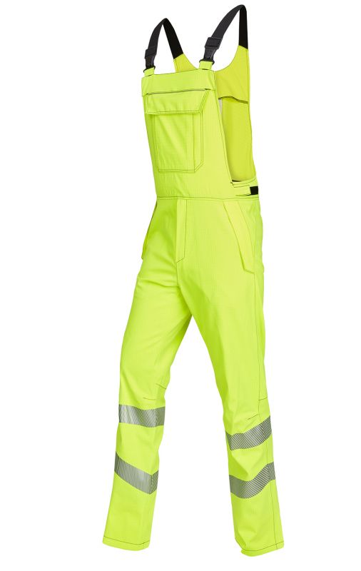 ROFA-Warnschutz, Warn-Latzhose, Multi 9+, leuchtgelb