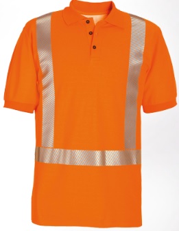 ROFA-Warnschutz, Warn-Poloshirt, ca. 185 g/m², leuchtorange