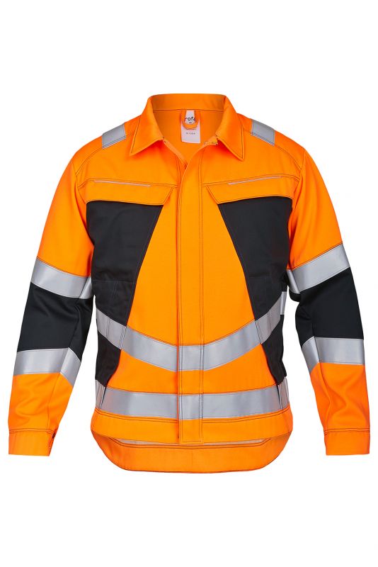 ROFA-Warnschutz, Warn-Jacke, Vis-Line Mac, leuchtorange/anthrazit