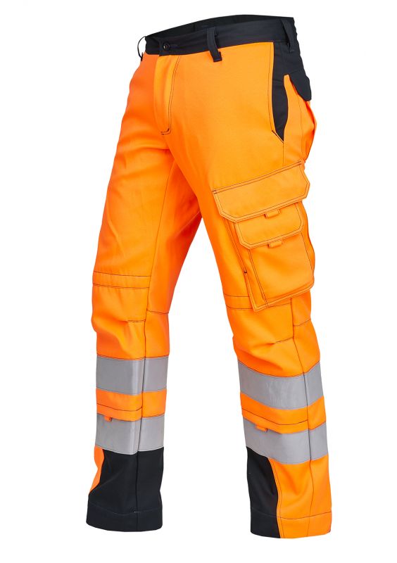 ROFA-Warnschutz, Warn-Bundhose, Vis-Line Mac, leuchtorange/anthrazit