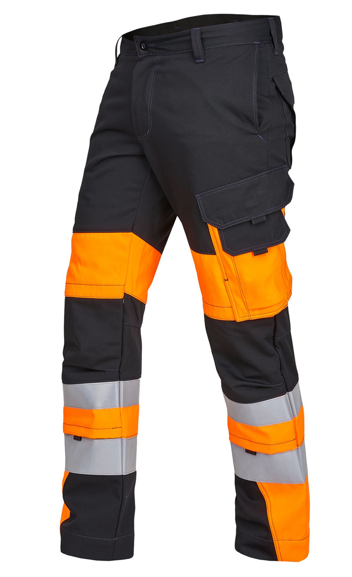 ROFA-Warnschutz, Warn-Bundhose, Vis-Line Mac, anthrazit/leuchtorange