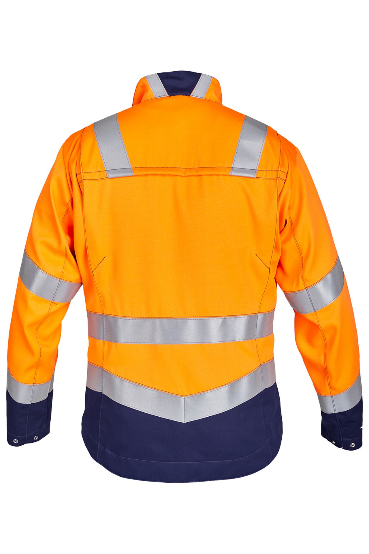 ROFA-Warnschutz, Warn-Jacke, Multi 7, leuchtorange/marine