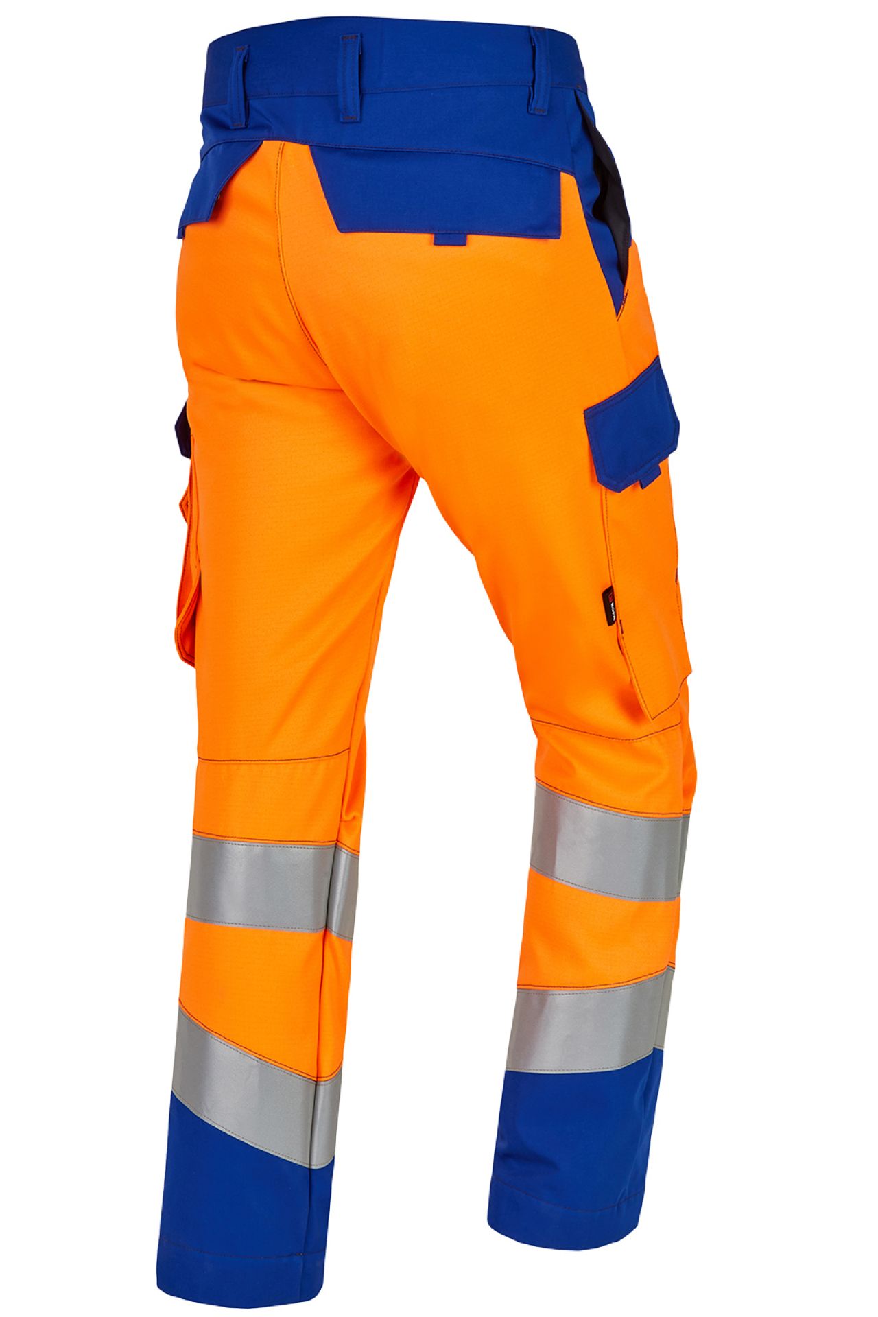 ROFA-Warnschutz, Warn-Bundhose, Multi 7, leuchtorange/kornblau