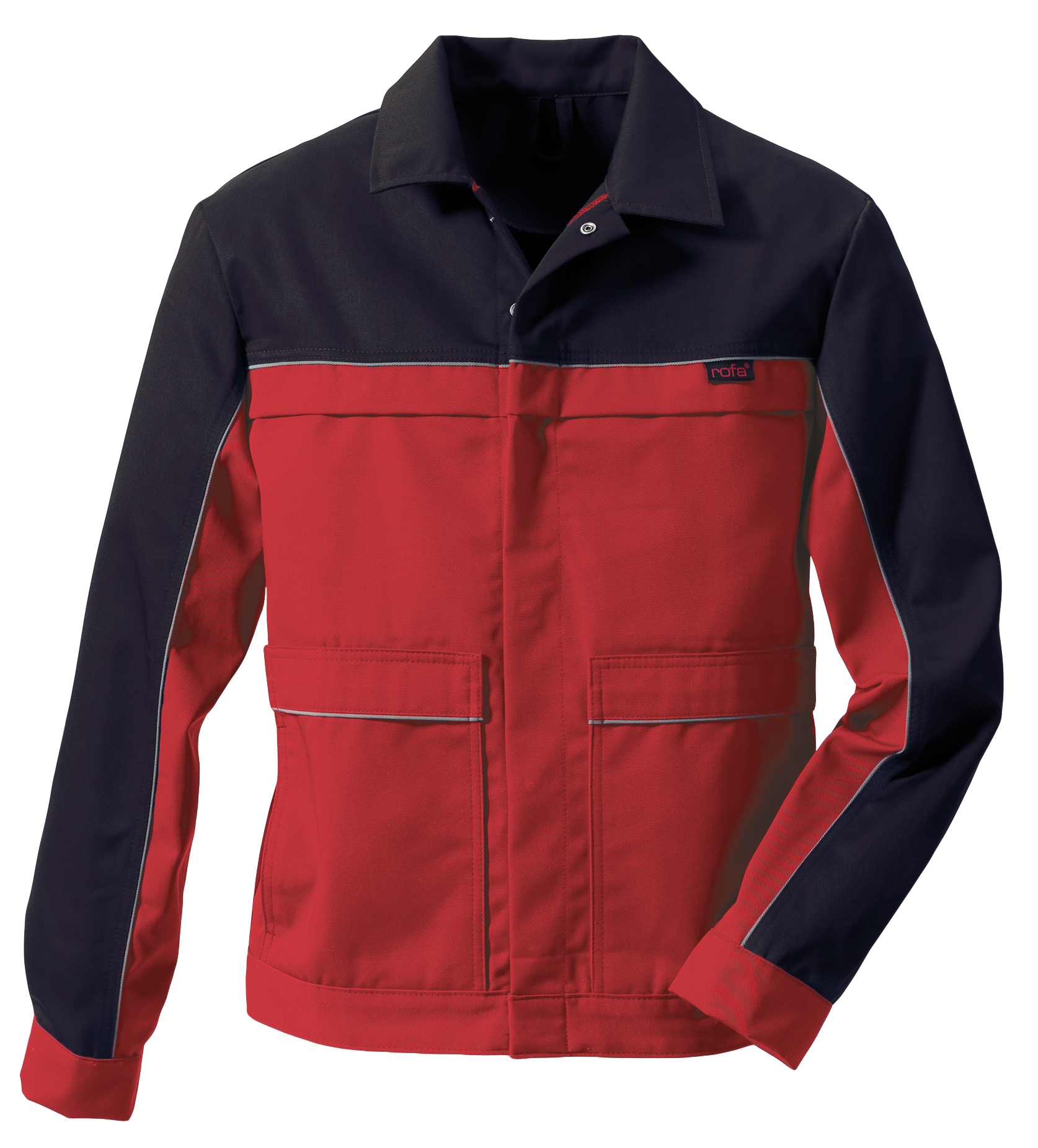 ROFA Bundjacke Arbeitsjacke Berufsjacke Schutzjacke Arbeitskleidung Berufskleidung rot marine