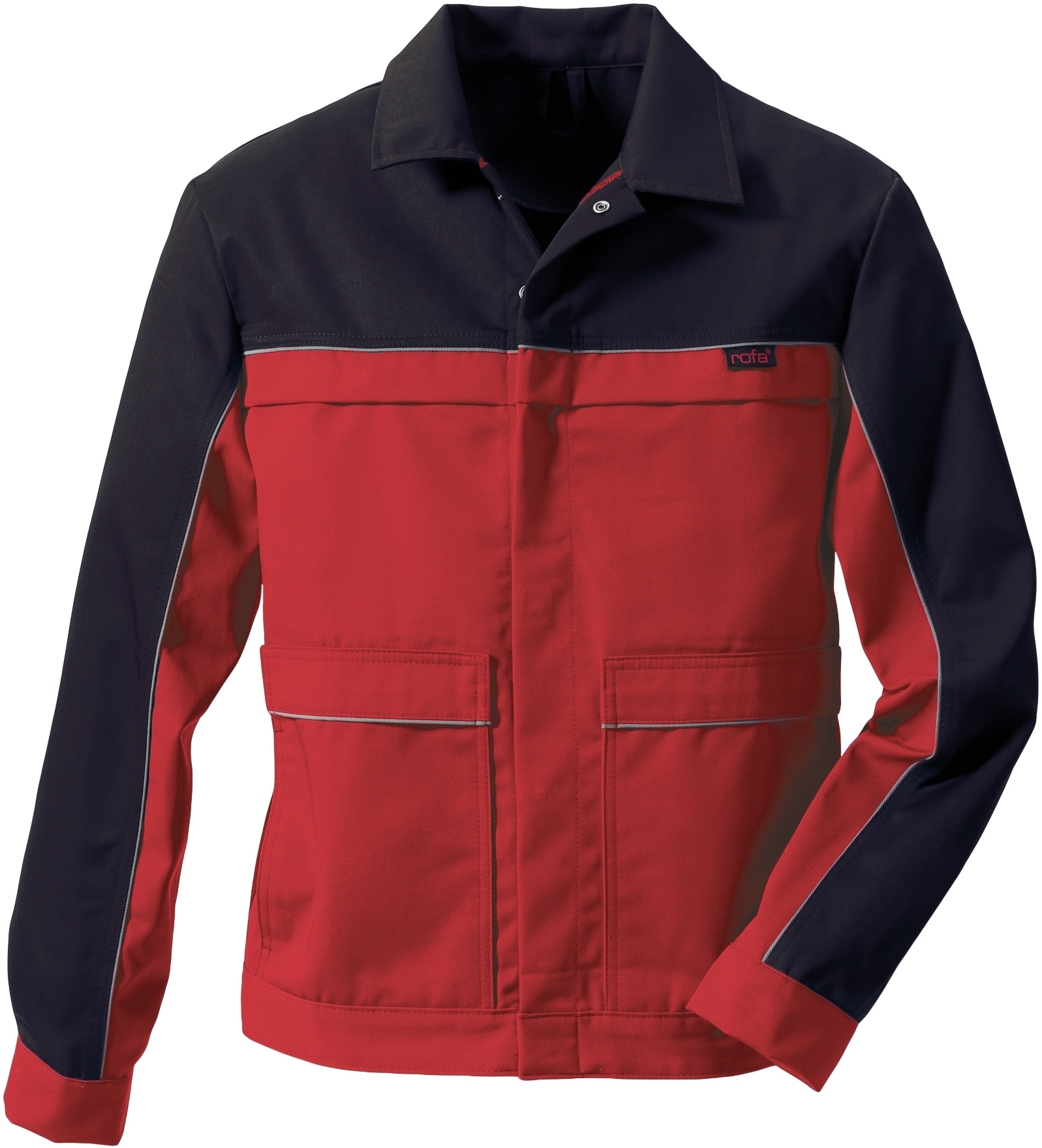Gr.52 ROFA Bundjacke Arbeitsjacke Berufsjacke Schutzjacke Arbeitskleidung Berufskleidung rot marine