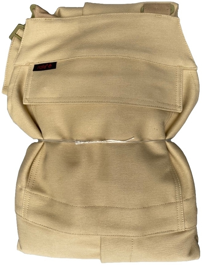 Gr.50 ROFA Schweißerschutzlatzhose Arbeitslatzhose Schweißerlatzhose Schweißerkleidung beige nach EN 470