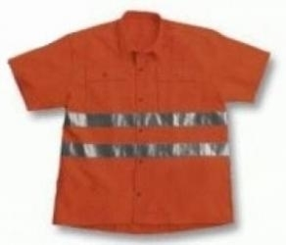 Gr.XL Rofa sj Warnschutzhemd Warnhemd Warnkleidung Warnschutz 1 2 Arm warnorange EN471