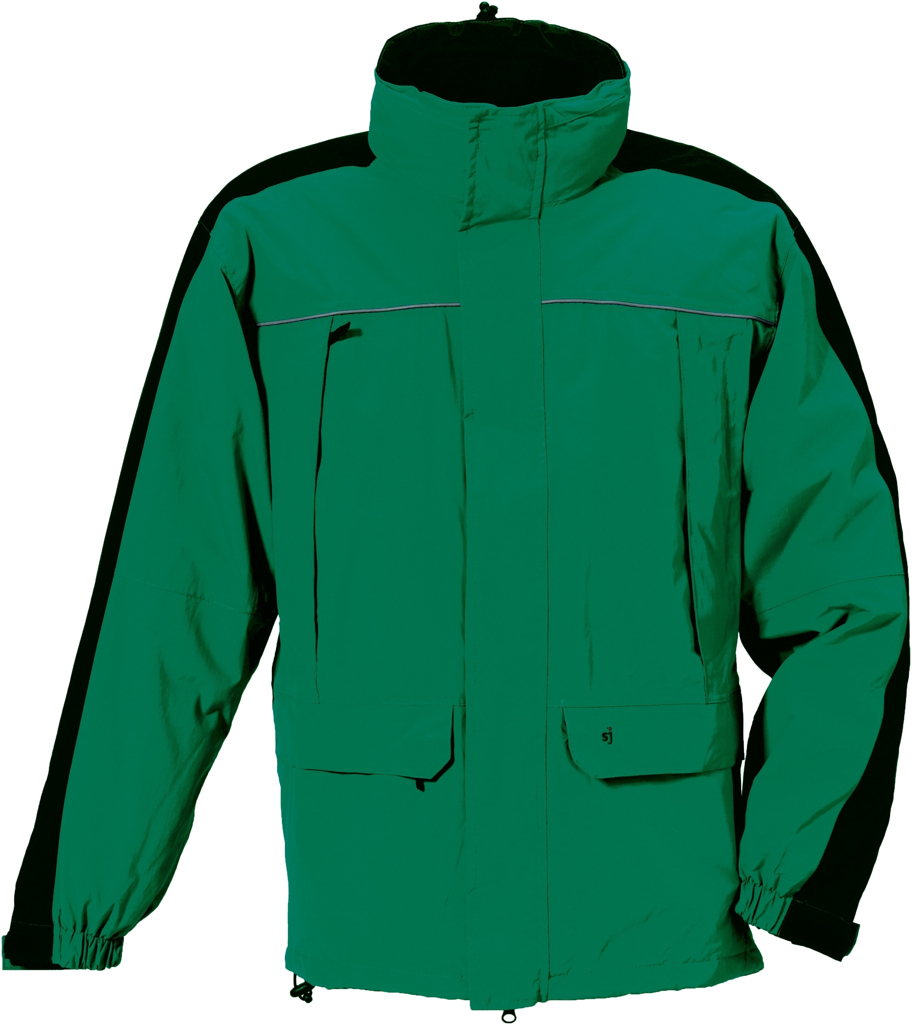 Gr.XXL rofa sj Funktionswetter und WinterJacke Arbeitsjacke Schutzjacke 3 in 1 grün schwarz