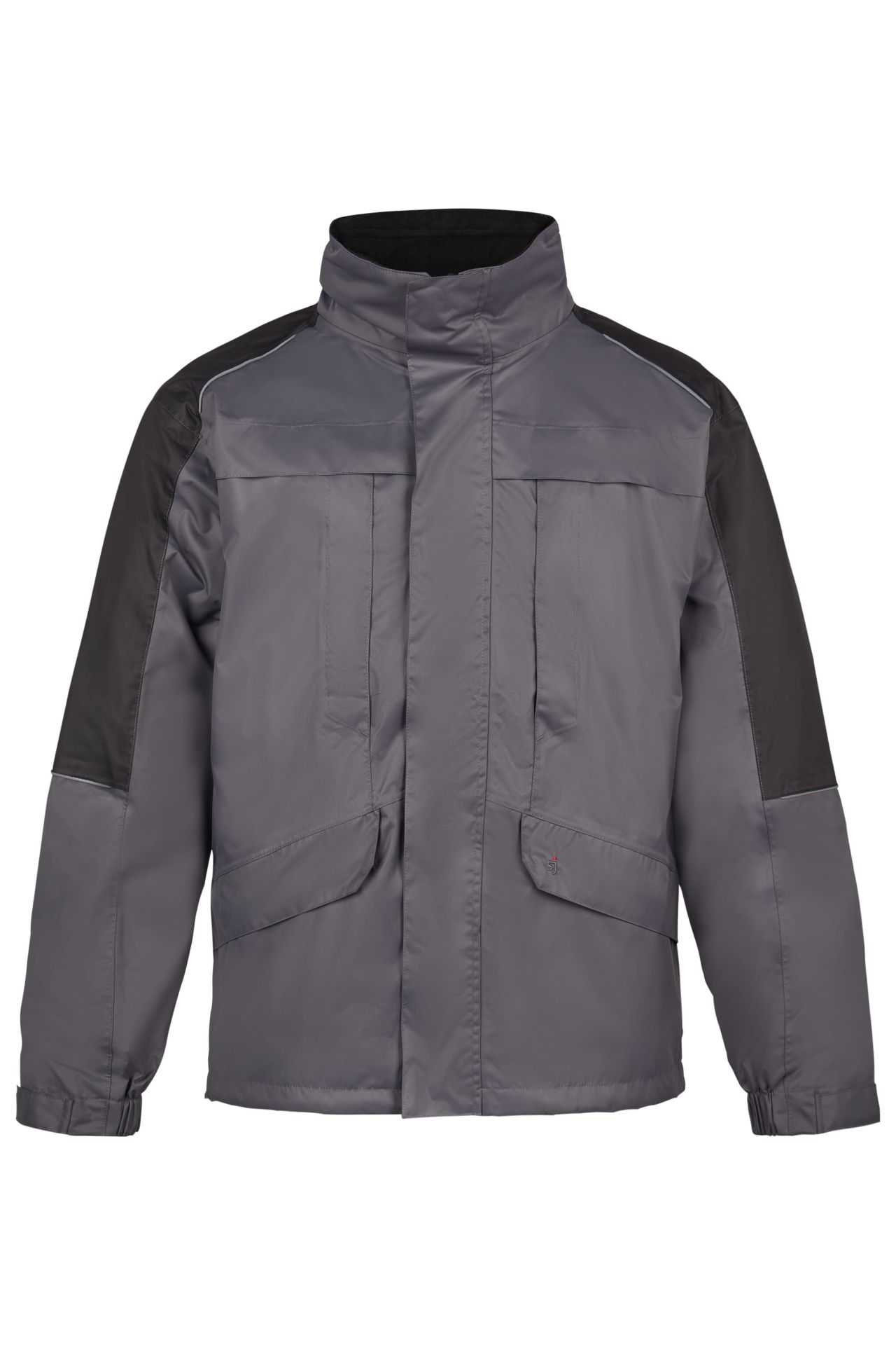 Parka J410191, WINTER-  UND  WETTERSCHUTZ, grau-schwarz