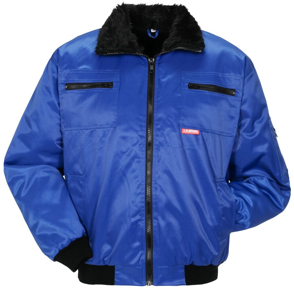 PLANAM-Kälteschutz, Winter-Arbeits-Berufs-Piloten-Jacke, Gletscher, kornblau