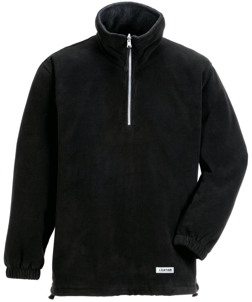 PLANAM-Fleece-Troyer, Relax, schwarz/anthrazit