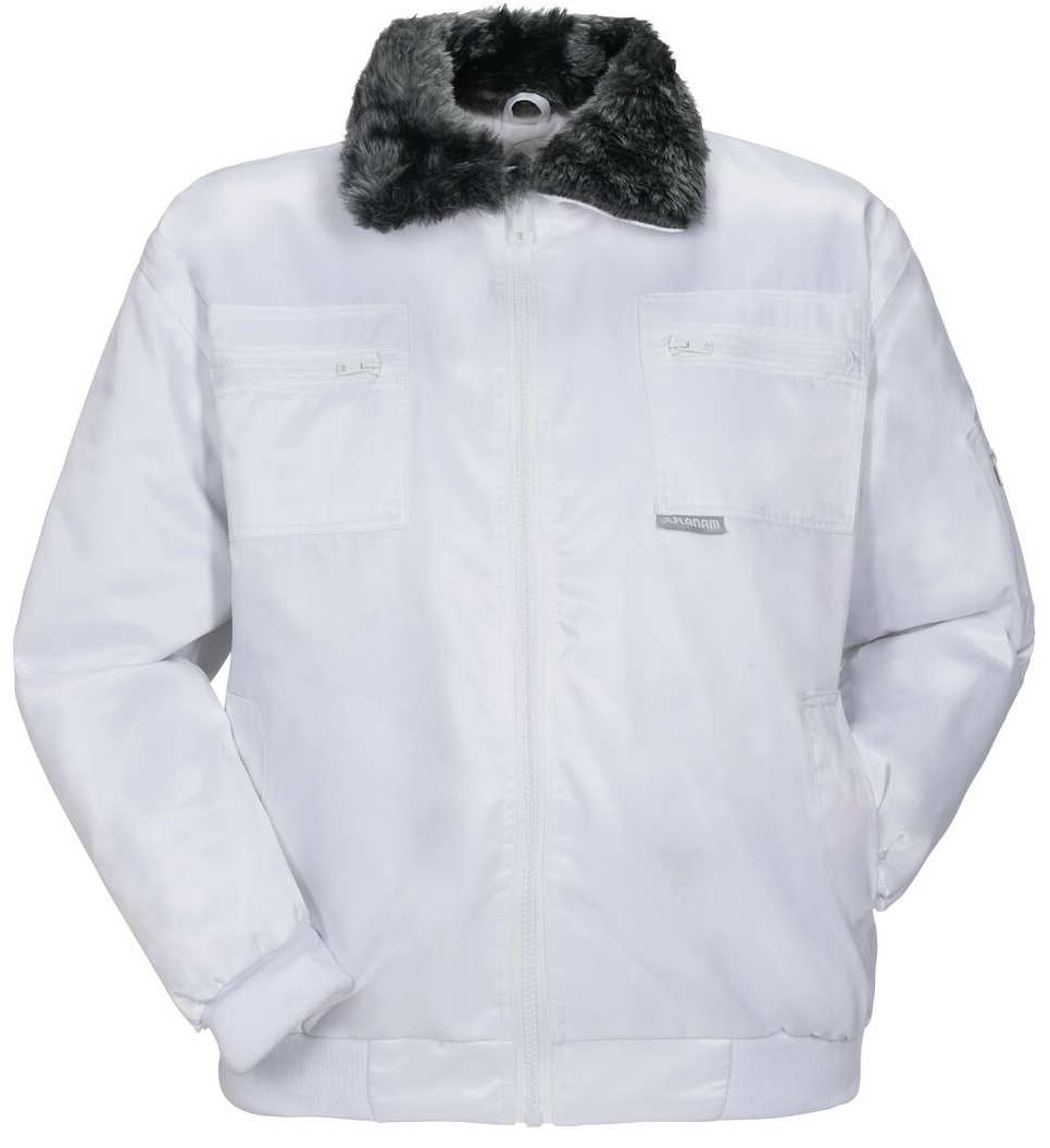 PLANAM-Kälteschutz, Winter-Gletscher-Comfort,  Wetter-Arbeits-Berufs-Jacke, weiss