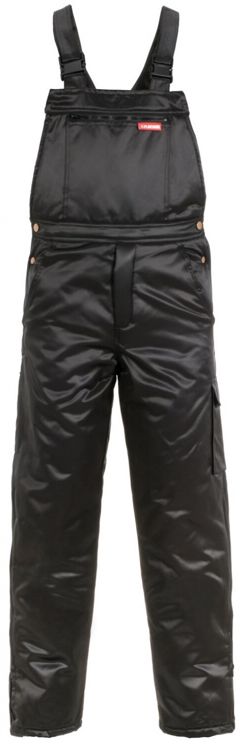 PLANAM-Kälteschutz, Gletscher Piloten Winter-Arbeits-Berufs-Latz-Hose, schwarz
