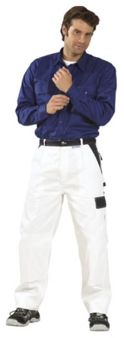 PLANAM Bundhose Arbeitshose Berufshose Workerhose Arbeitskleidung Berufskleidung Tristep weiß marine
