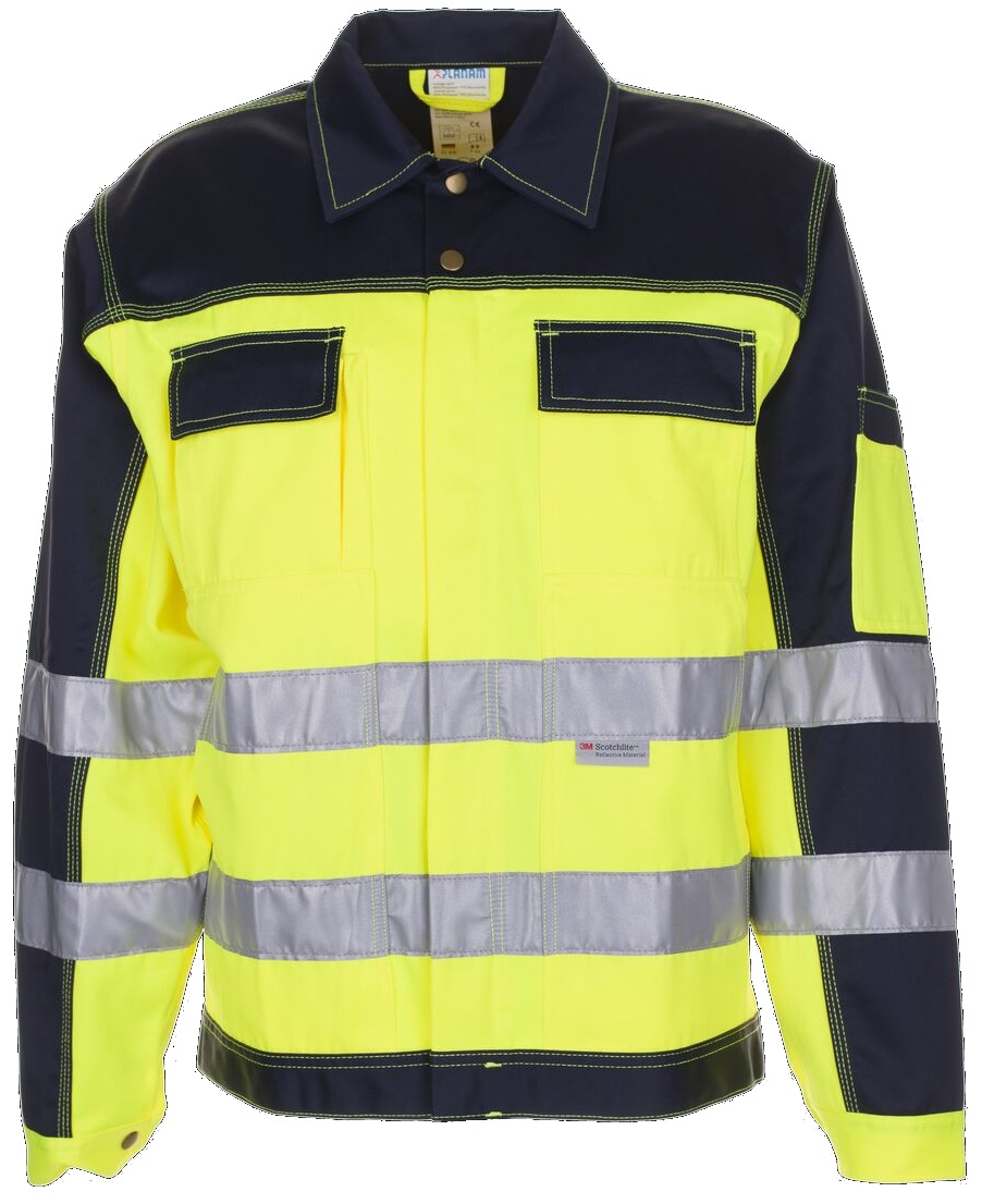 PLANAM-Warnschutz, Bundjacke, 320 g/m², gelb/marine