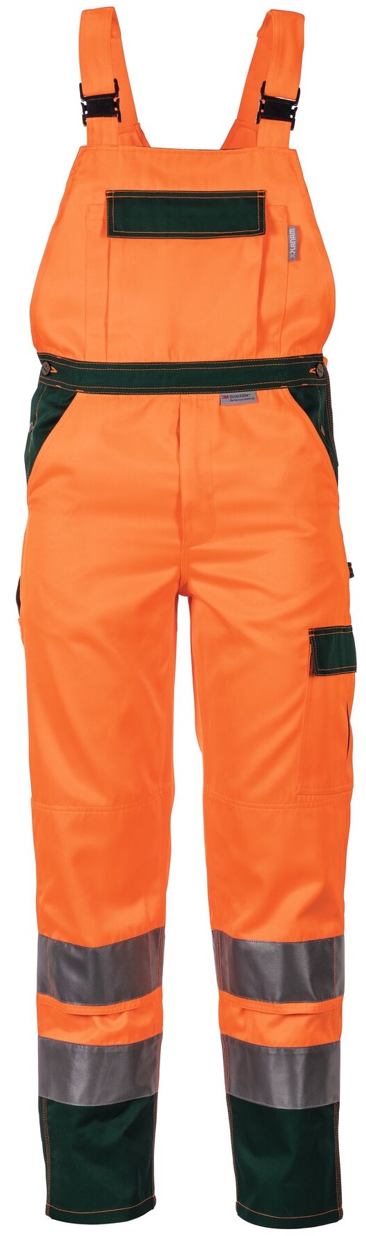 PLANAM-Warnschutz, Latzhose, 320 g/m², orange/grün