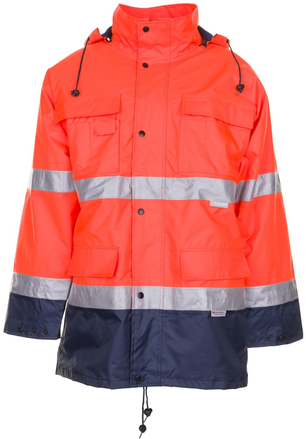 PLANAM-Warnschutz, Parka, orange/marine