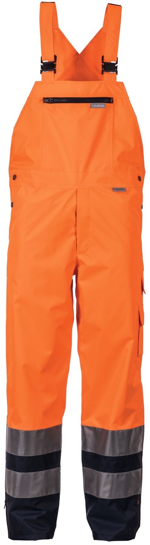 PLANAM-Warnschutz, Regen-Latzhose, orange/marine