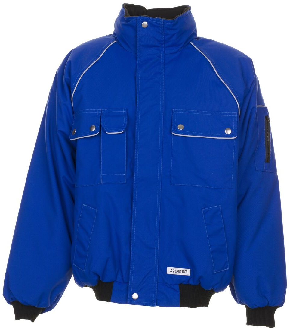 PLANAM-Kälteschutz, Winter-Arbeits-Berufs-Jacke, Blouson, CANVAS 320, kornblau/kornblau