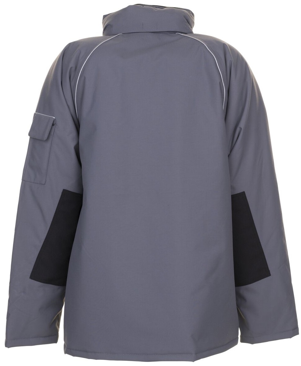 PLANAM-Kälteschutz, Winter-Arbeits-Berufs-Parka, CANVAS 320,  grau/schwarz