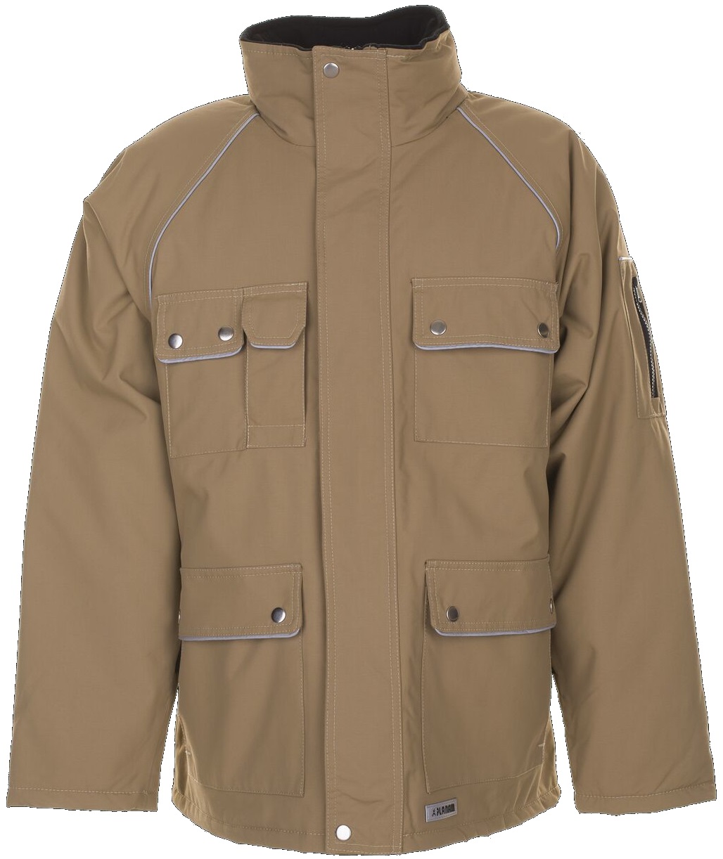 PLANAM-Kälteschutz, Winter-Arbeits-Berufs-Parka, CANVAS 320 g, khaki/schwarz