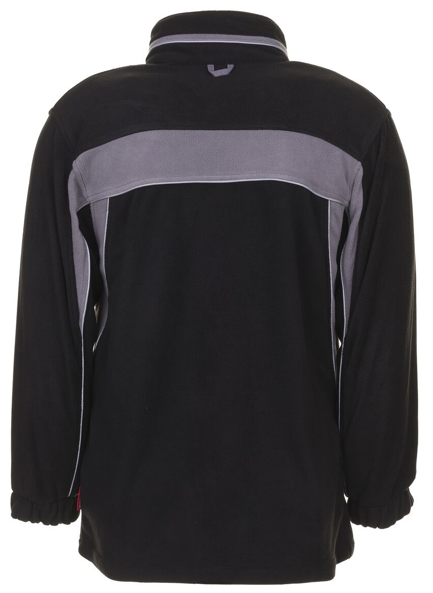 PLANAM-Kälteschutz, Fleece-Winter-Arbeits-Berufs-Jacke, PLALINE, schwarz/zink