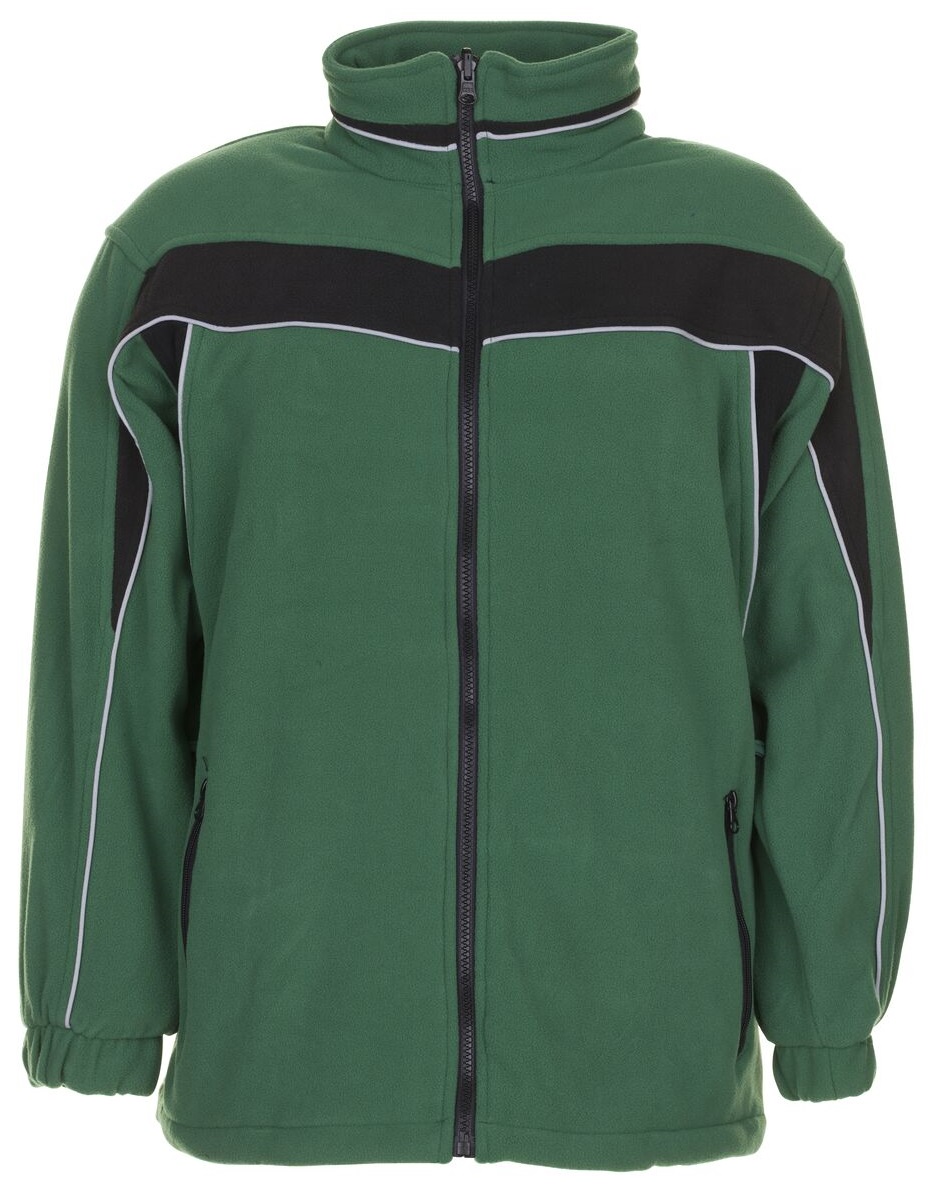 PLANAM-Kälteschutz, Fleece-Winter-Arbeits-Berufs-Jacke, PLALINE, grün/schwarz