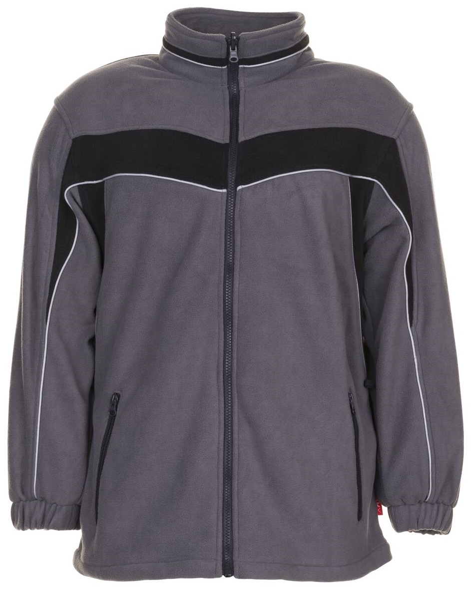PLANAM-Kälteschutz, Fleece-Winter-Arbeits-Berufs-Jacke, PLALINE, schiefer/schwarz