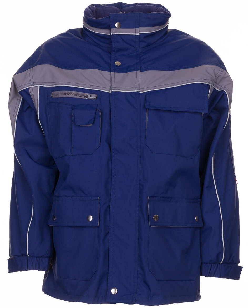 PLANAM-Kälteschutz, Allwetter Winter-Arbeits-Berufs-Jacke, PLALINE, marine/zink