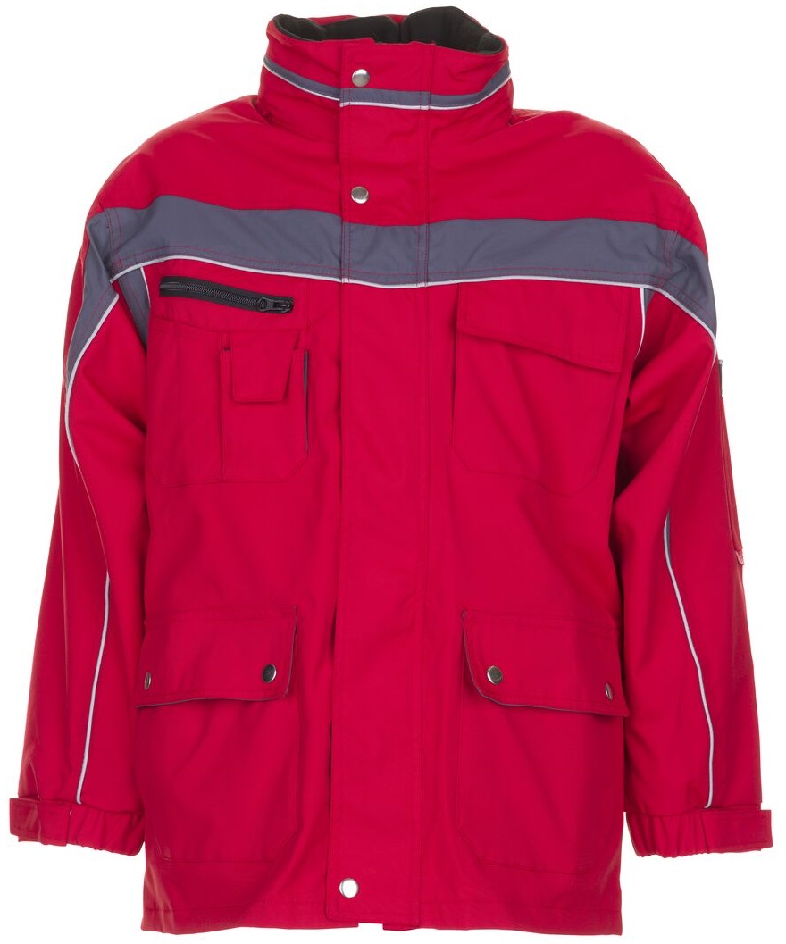 PLANAM-Nässeschutz, Regenschutz, Allwetter-Regen-Nässe-Wetter-Schutz-Jacke, rot/schiefer
