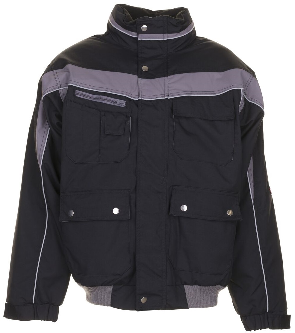 PLANAM-Kälteschutz, Winter Arbeits-Berufs-Jacke, Blouson, PLALINE, schwarz/zink