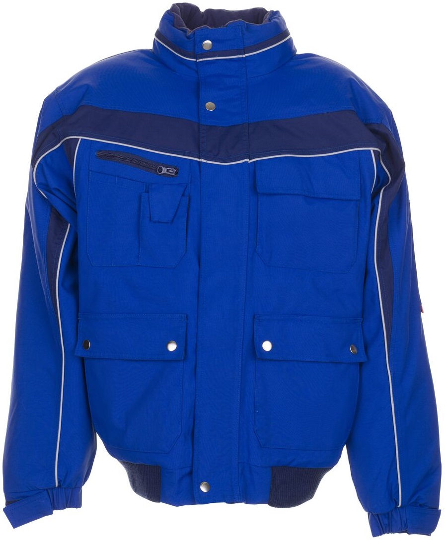 PLANAM-Kälteschutz, Winter Arbeits-Berufs-Jacke, Blouson, PLALINE, kornblau/marine