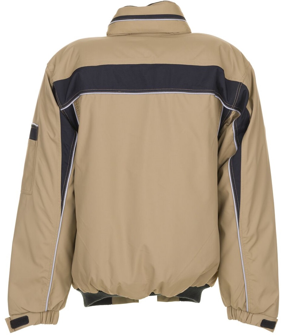 PLANAM-Kälteschutz, Winter Arbeits-Berufs-Jacke, Blouson, PLALINE, sand/schwarz