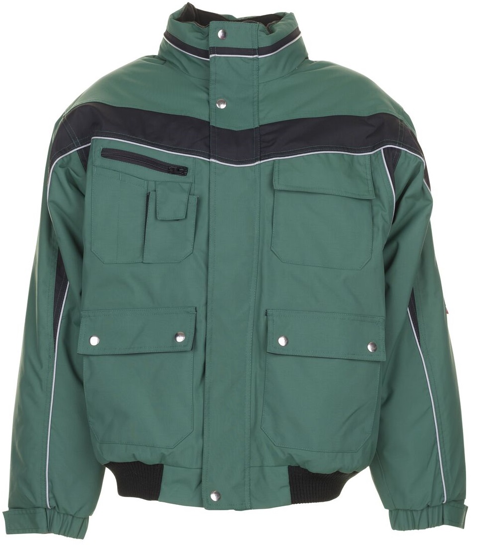 PLANAM-Kälteschutz, Winter Arbeits-Berufs-Jacke, Blouson, PLALINE, grün/schwarz