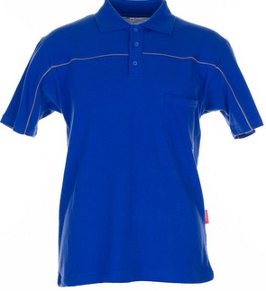 Planam Shirts Herren Poloshirt kornblau zink Modell 2611 