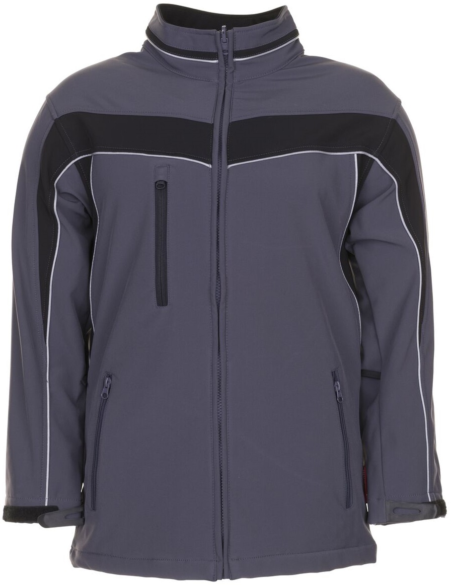 PLANAM-Kälteschutz, Softshell-Arbeits-Berufs-Jacke, Plaline, schiefer/schwarz