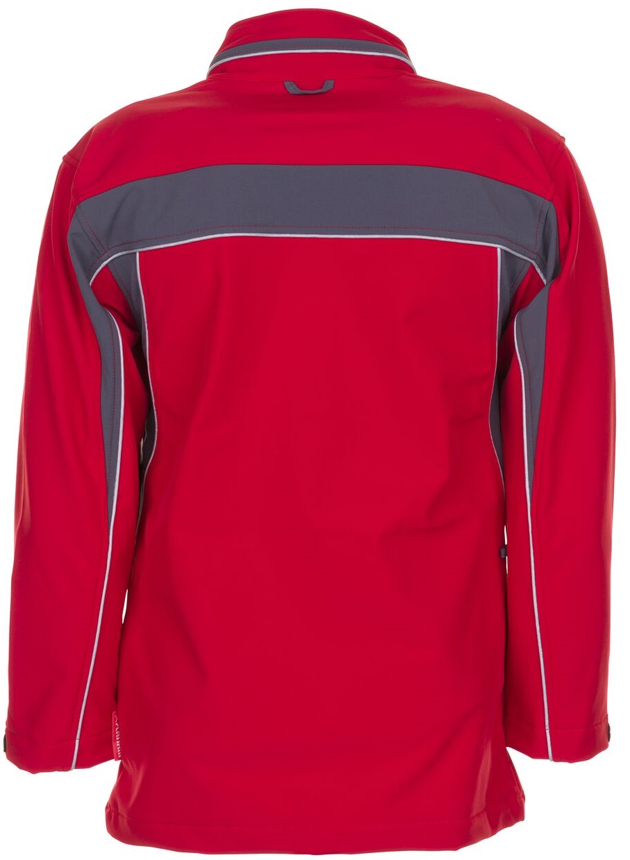 PLANAM-Kälteschutz, Softshell-Arbeits-Berufs-Jacke, Plaline, rot/schiefer