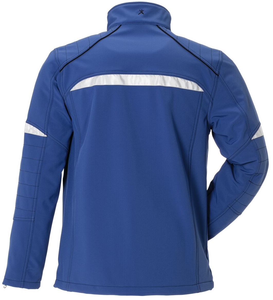 PLANAM-Kälteschutz, Softshell-Arbeits-Berufs-Jacke, Duraline, 270 g/m², kornblau/schwarz
