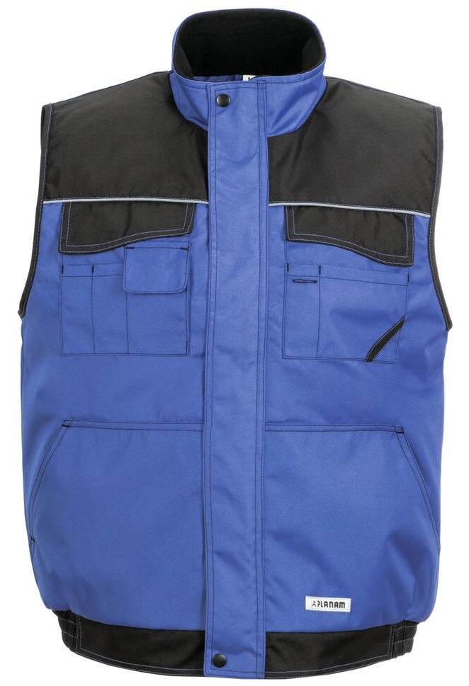 PLANAM-Kälteschutz, Dust Winter-Arbeits-Berufs-Weste, royalblau/schwarz
