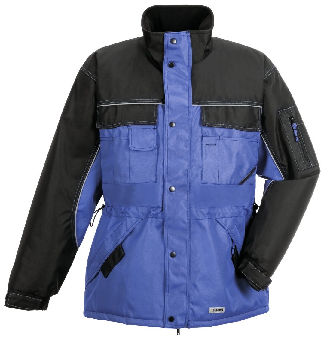 PLANAM-Kälteschutz, Dust Winter-Arbeits-Berufs-Parka, royalblau/schwarz