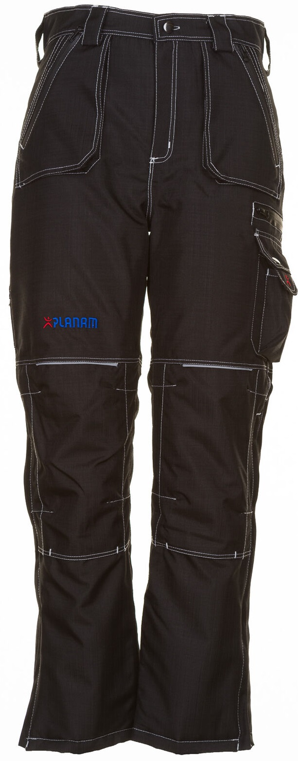PLANAM Kälte-Schutz-Winterhose, Winter-Arbeits-Berufs-Bund-Hose, Basalt Hose schwarz