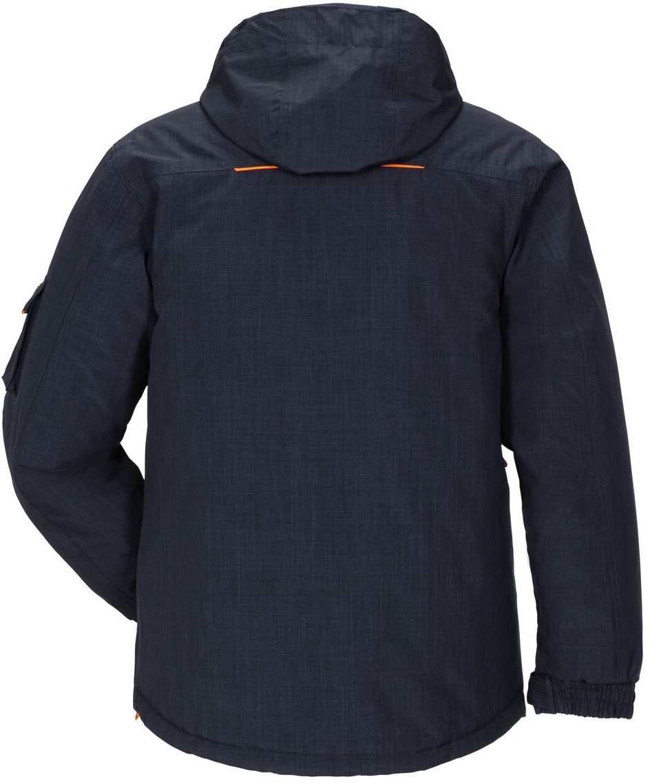 PLANAM-Kälteschutz, Winter-Wetter-Arbeits-Berufs-Jacke, Neon, marine/orange