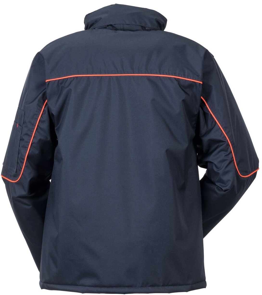 PLANAM-Kälteschutz, Piper, Winter-Arbeits-Berufs-Jacke, marine/orange