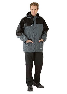 PLANAM Blaze Winter Jacke Arbeitsjacke Schutzjacke Winterjacke 2 in 1 Jacke grau schwarz