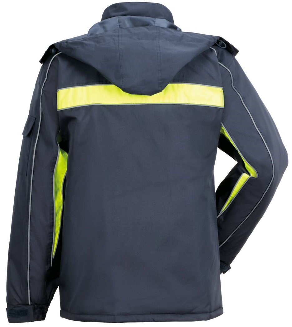 PLANAM-Kälteschutz, Cosmic, Winter-Arbeits-Berufs-Jacke, marine/gelb